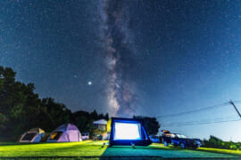 星空がキレイなキャンプ場