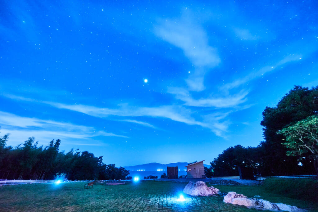 星空を堪能できる瀬戸内海の森キャンプ場