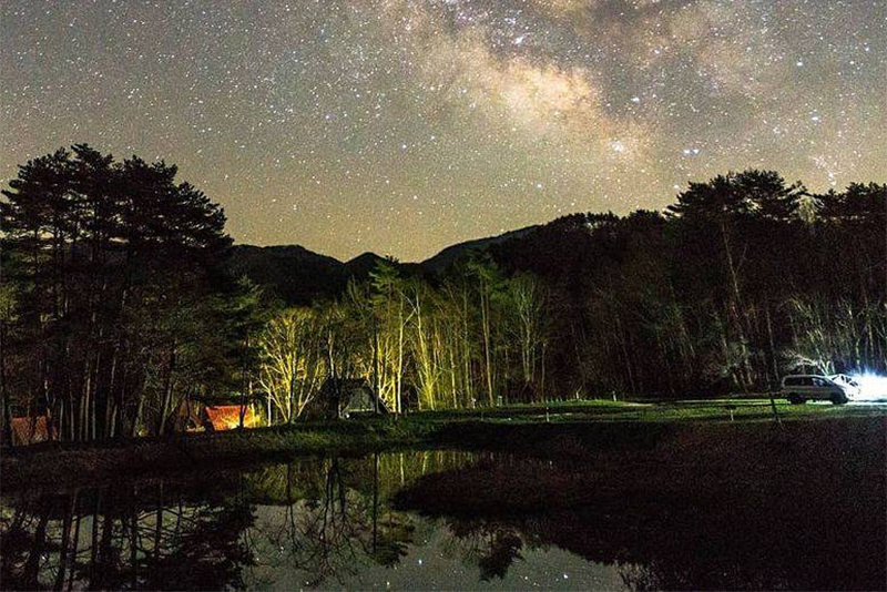 銀河もみじキャンプ場の星空