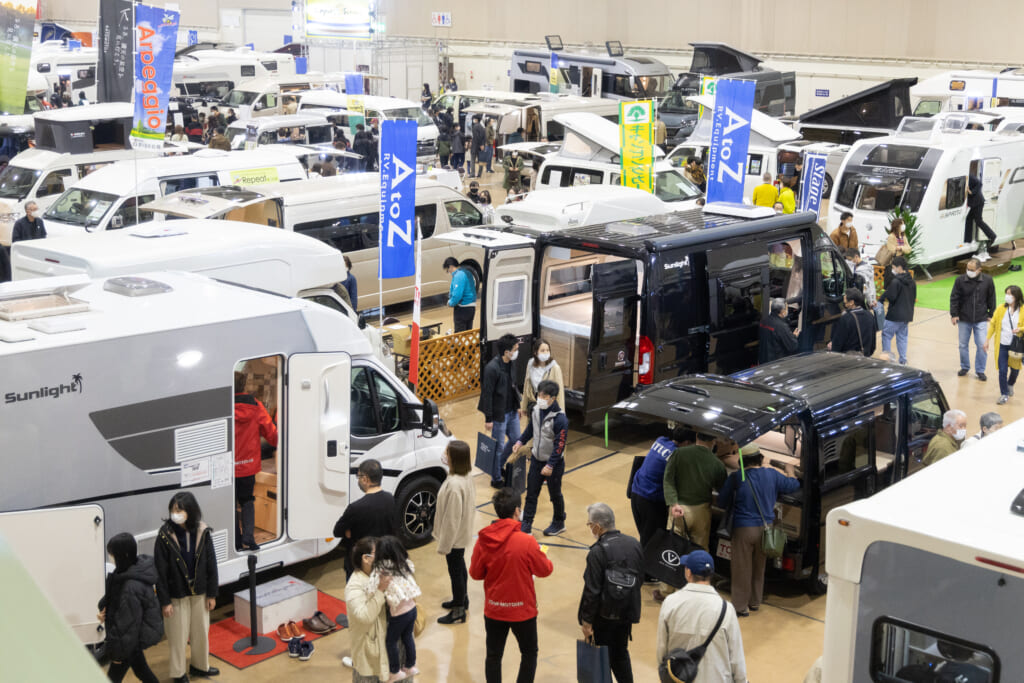 北海道キャンピングカーフェスティバルの会場