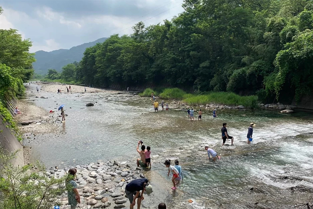 栗原川の清流