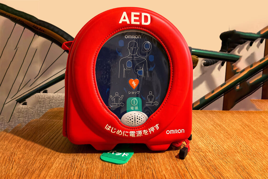 キャンプ場にも設置されているAED