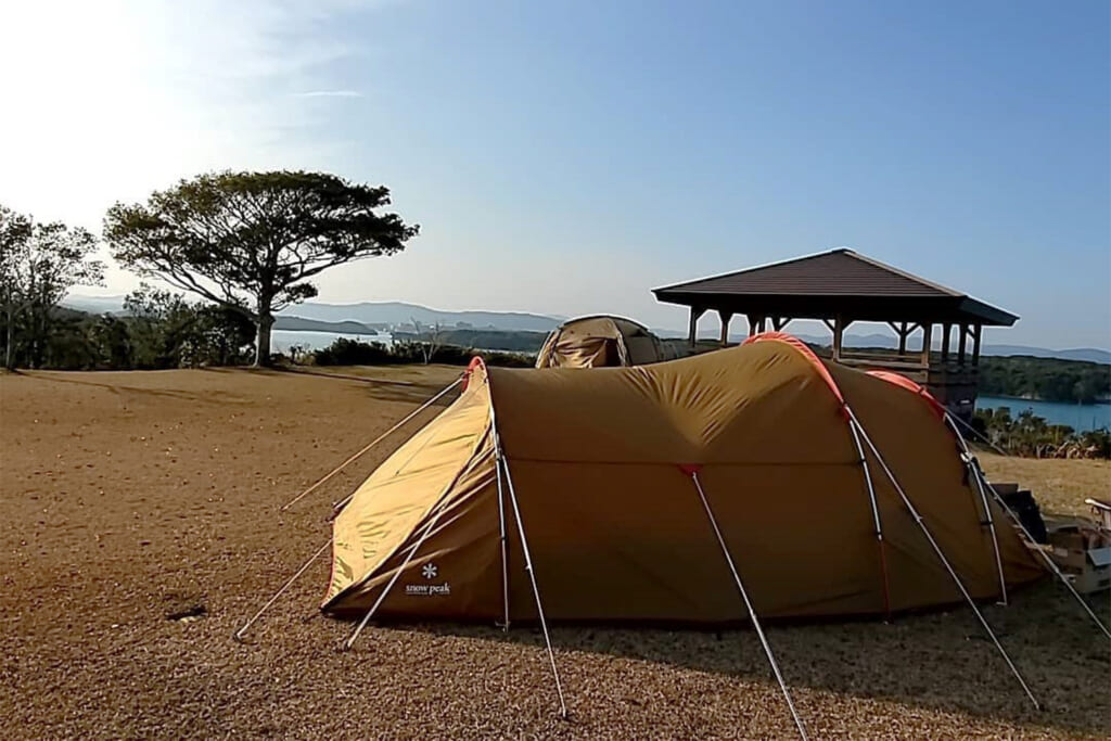 ともやま公園キャンプ村のテントサイト