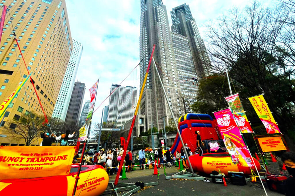 TOKYO outside Festivalのトランポリン体験