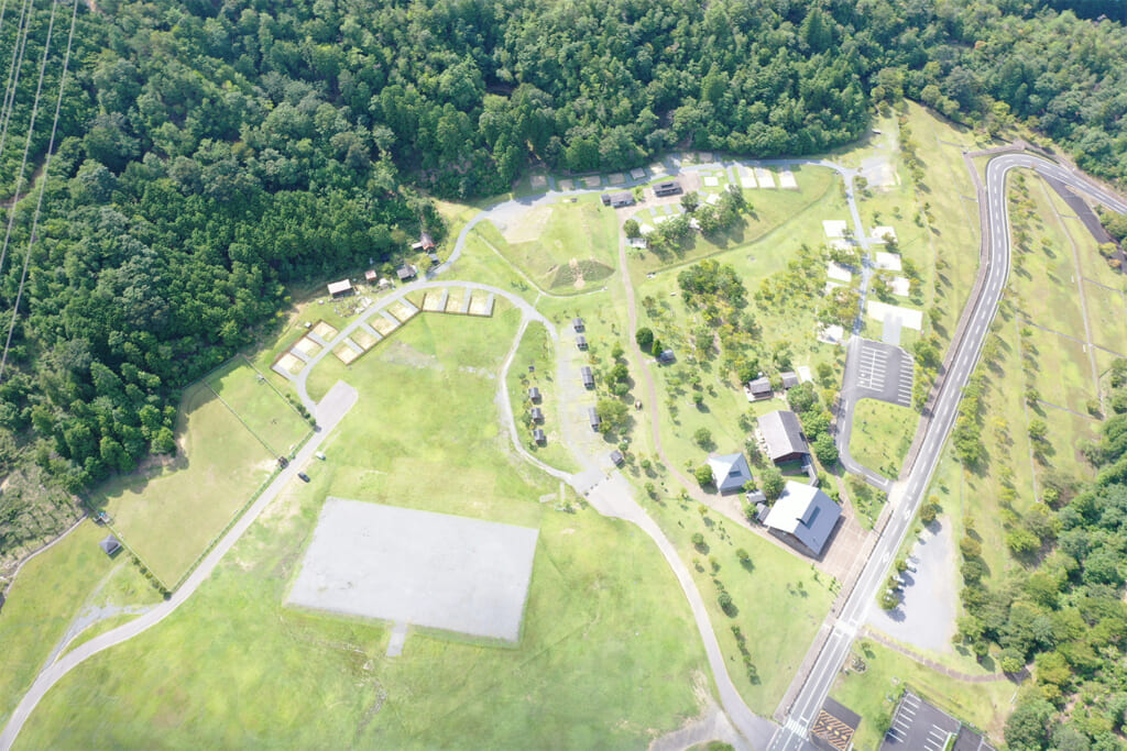 京都府立府民の森ひよしの空撮