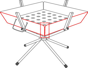 ファイアグリルsoloの組み立て