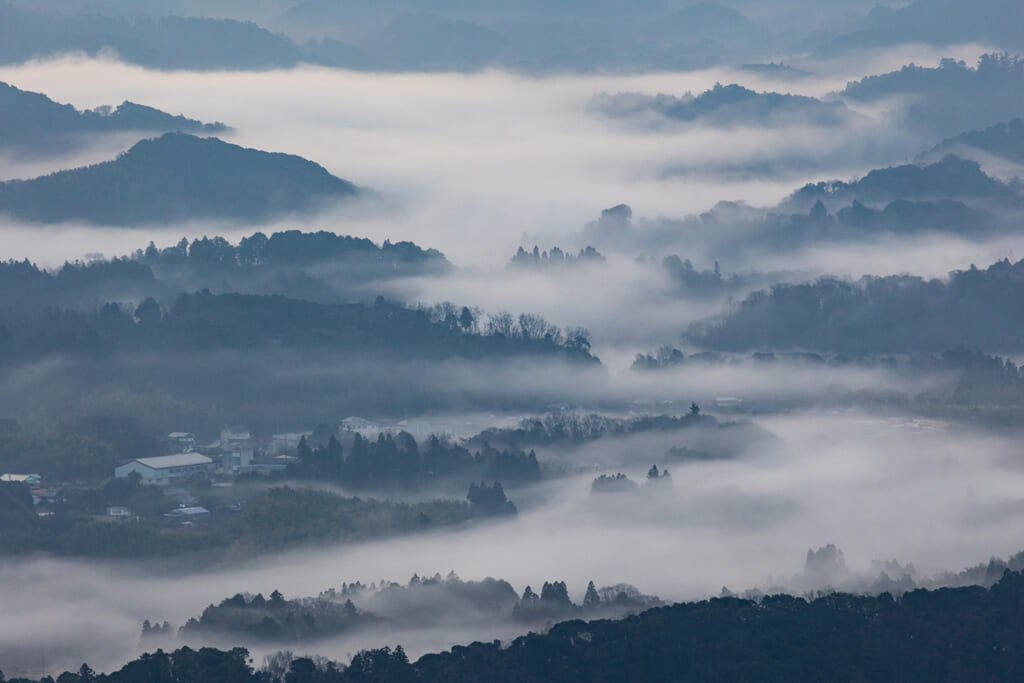 鹿野山九十九谷展望公園から眺める雲海