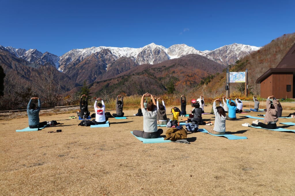 HAKUBA ヤッホー!FESTIVAL 2023のヨガ体験