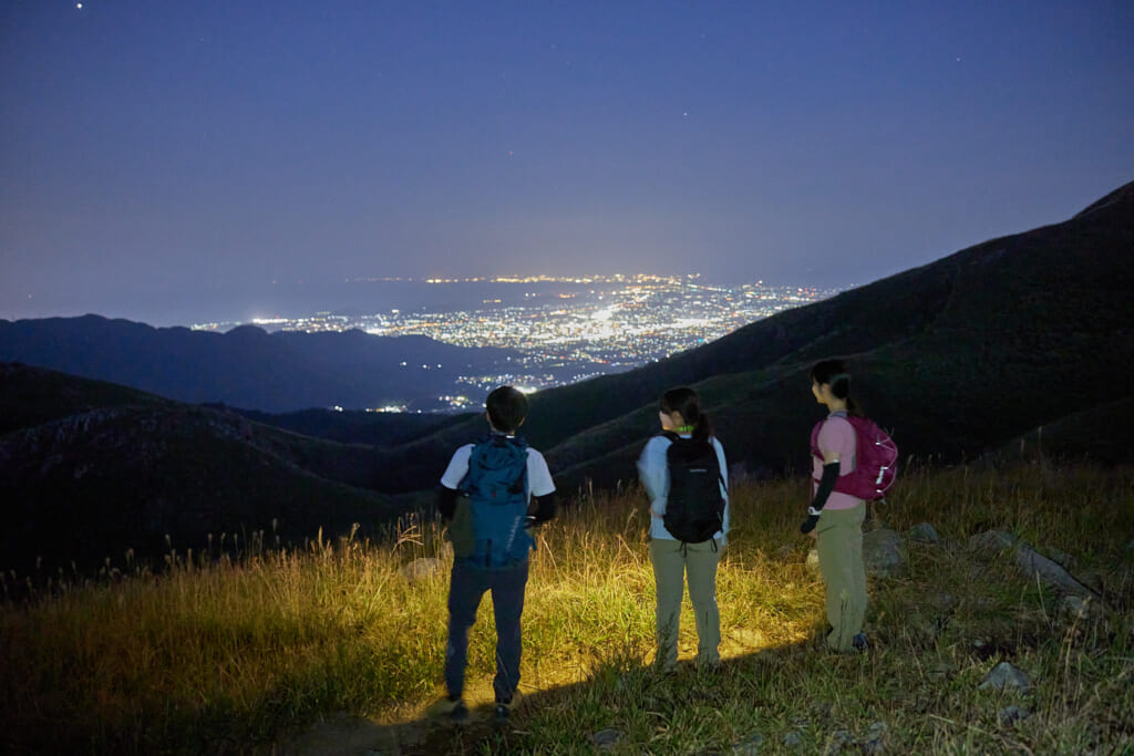 トワイライトハイクの夜景