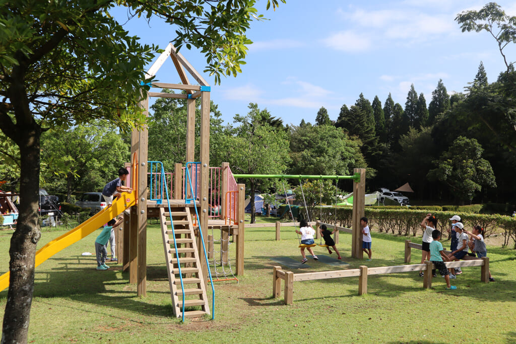 ひなもりオートキャンプ場の子ども向け遊具