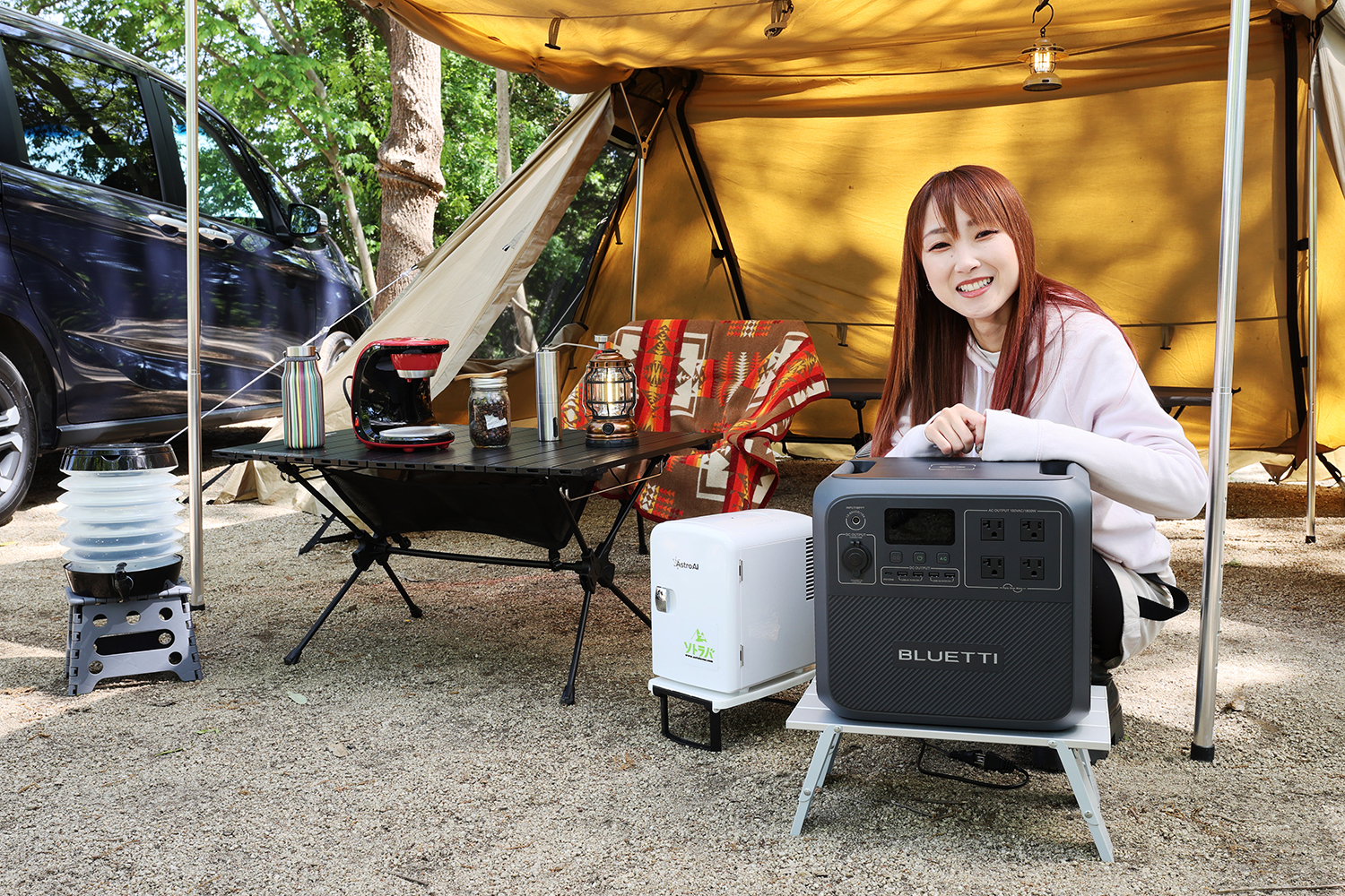 BLUETTI ポータブル電源 268Wh アウトドア キャンプ ポータブル電源があればソロキャン初体験でも心配無用！ キャンプが