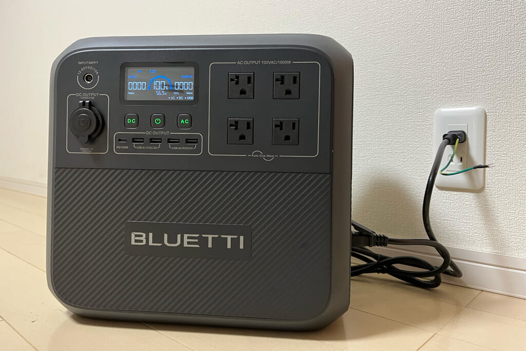BLUETTI AC180のAC100V充電