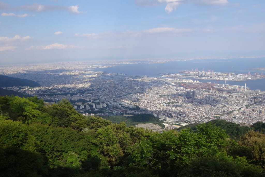摩耶山頂から眺める大阪湾