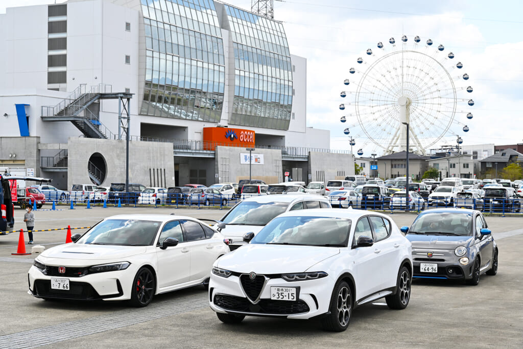 東北カスタムカーショーのワークスモデル試乗体験会場