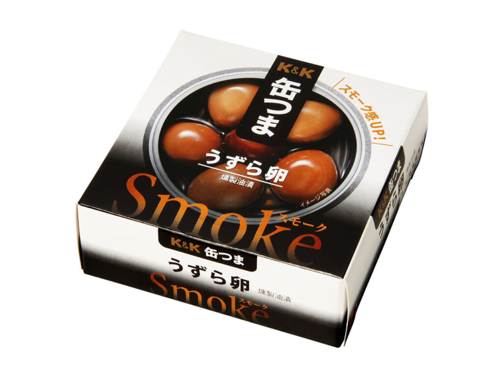 国分グループ本社のK＆K缶つまSmokeうずら卵