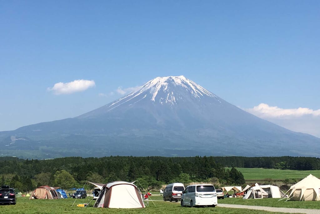 富士を望むふもとっぱらオートキャンプ場