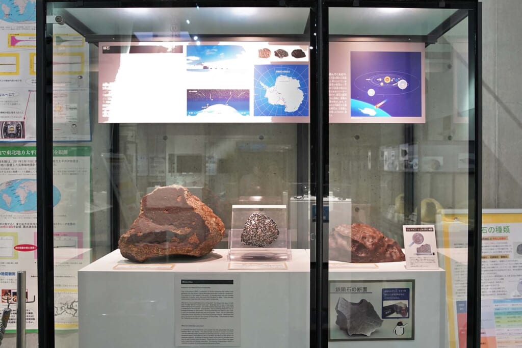 南極・北極科学館に展示の隕石