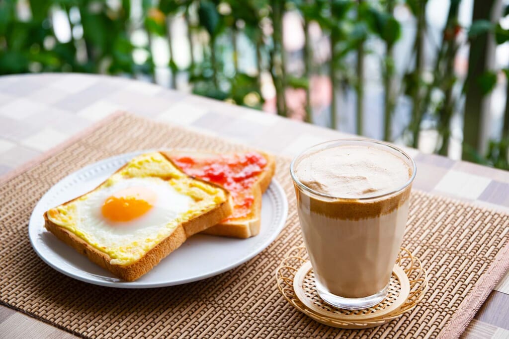 ベランダでカフェメニュー