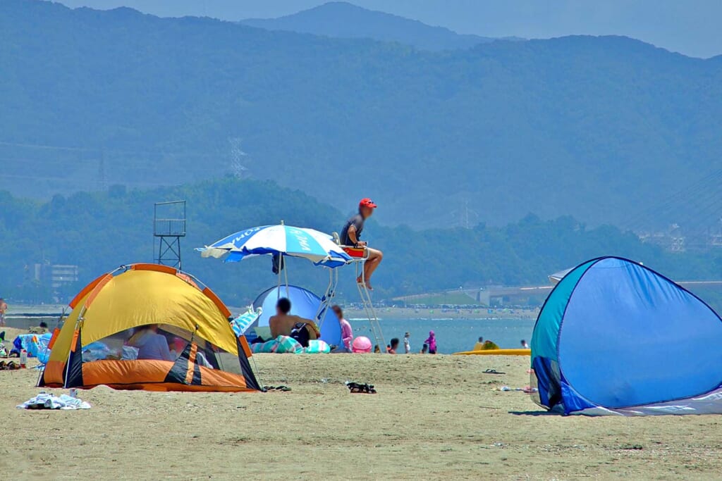 海水浴場のライフセーバー