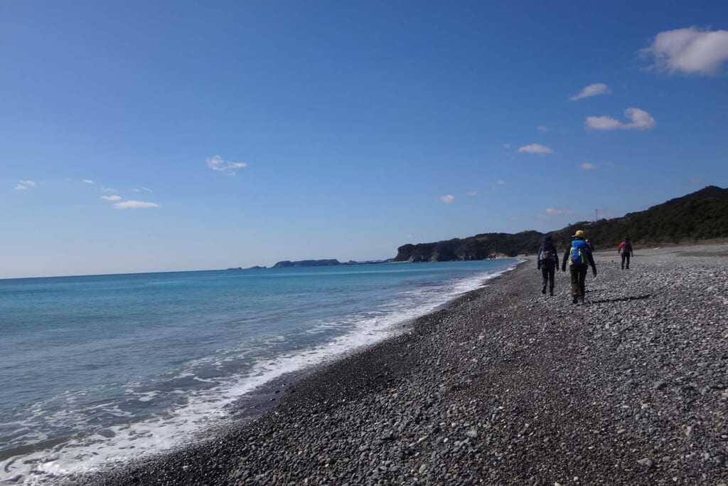 鬼ヶ城の海岸