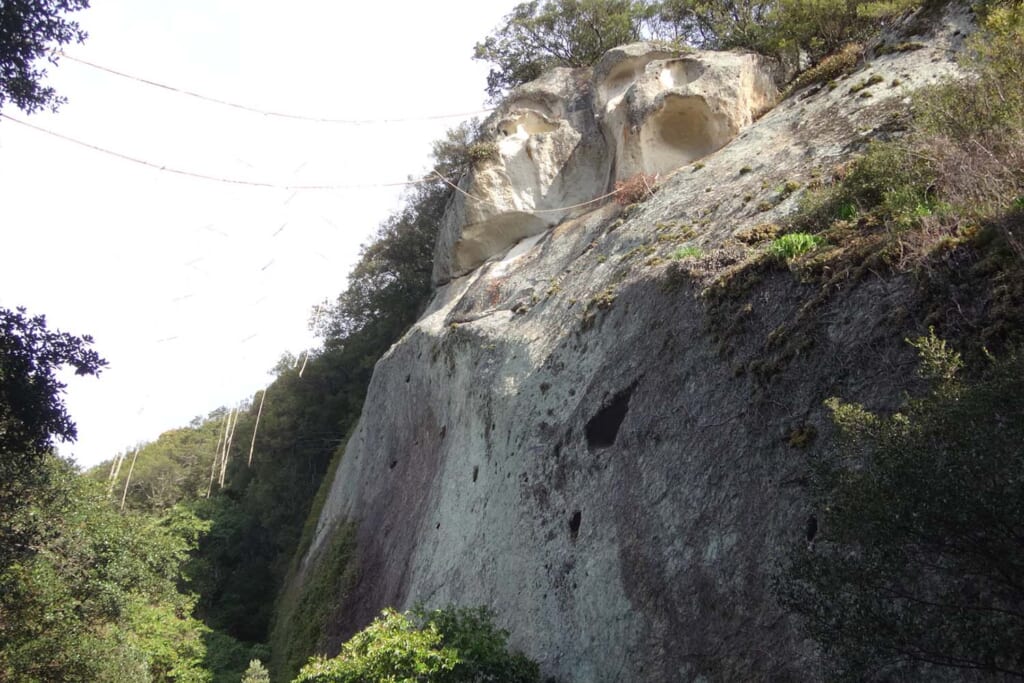 鬼ヶ城の岸壁