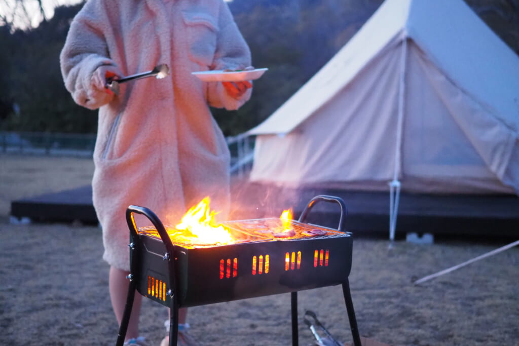 BBQを楽しむ姫乃たま