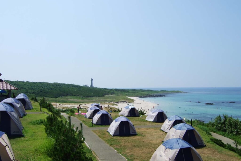 目の前が海のキャンプ場