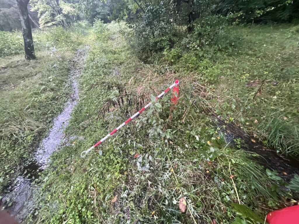 水捌けの悪いキャンプ場