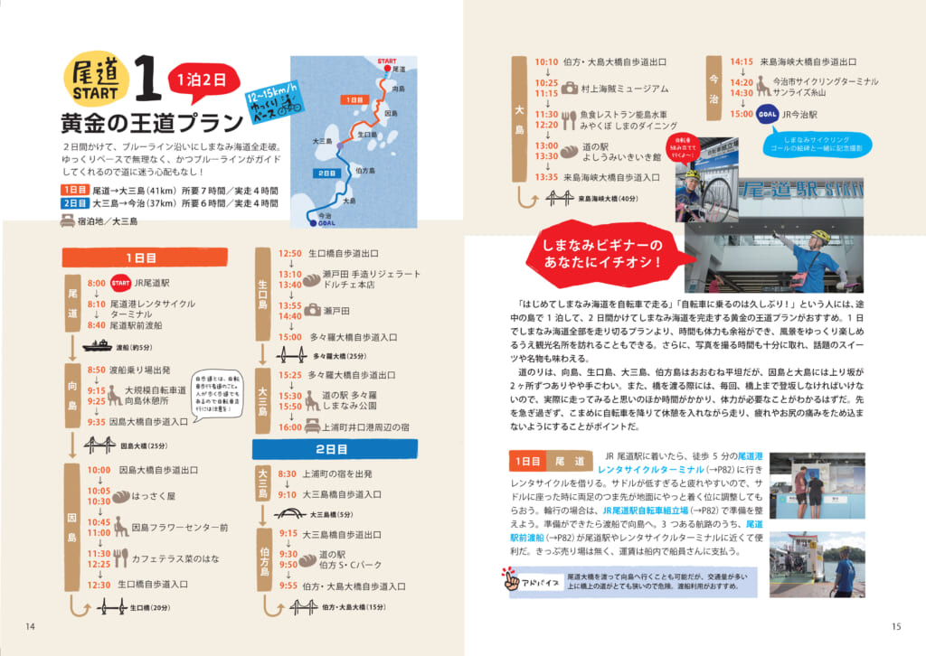 しまなみ島走PLANの誌面