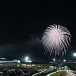 富士24時間レース恒例の打ち上げ花火
