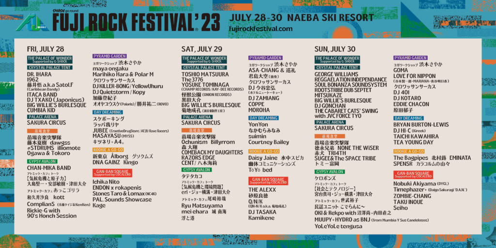 FUJI ROCK FESTIVAL'23