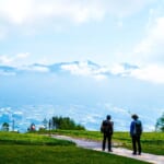 山野草公園からの南アルプスの山並み