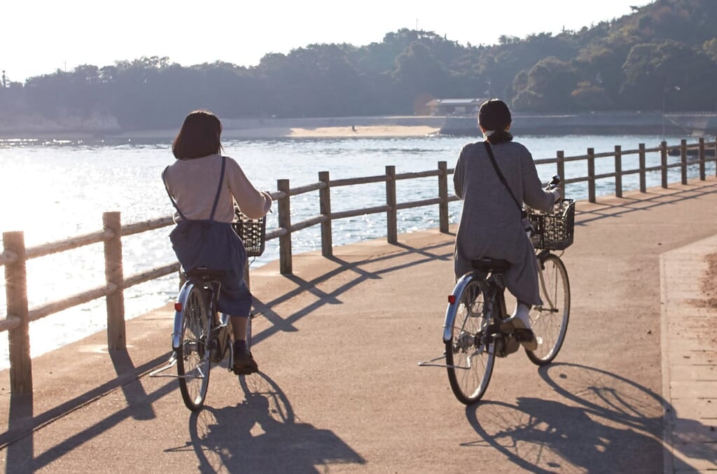 大久野島のサイクリング