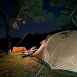 夜のキャンプ場