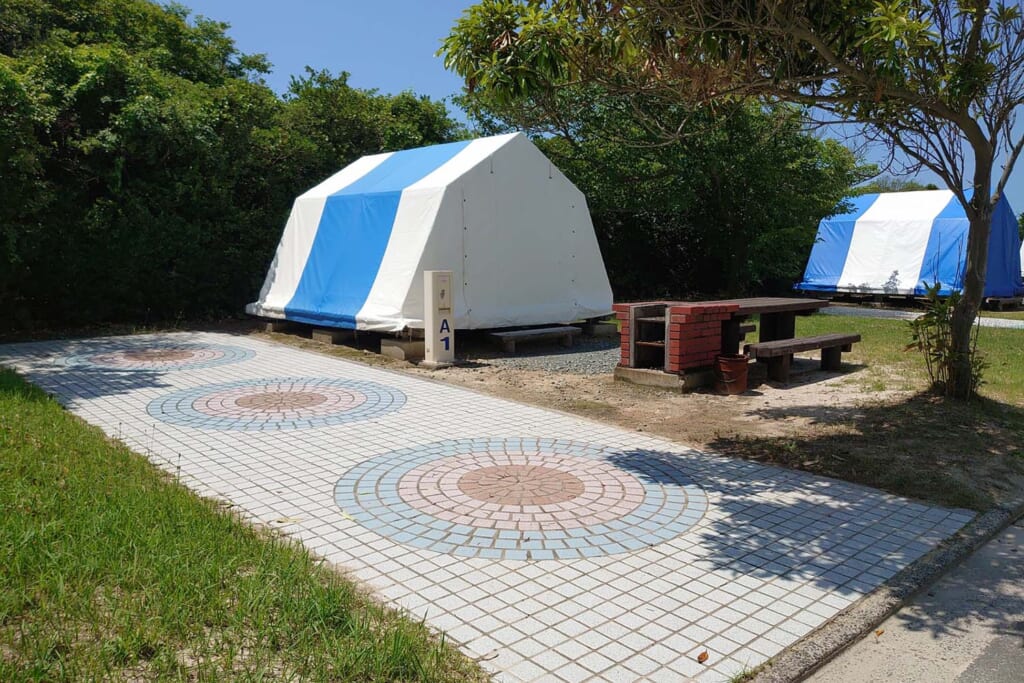 島根県の石見海浜公園無料キャンプ村