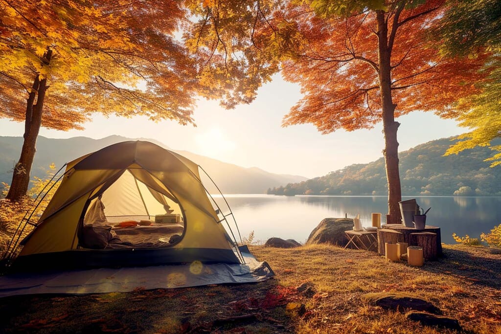 秋のキャンプイメージ
