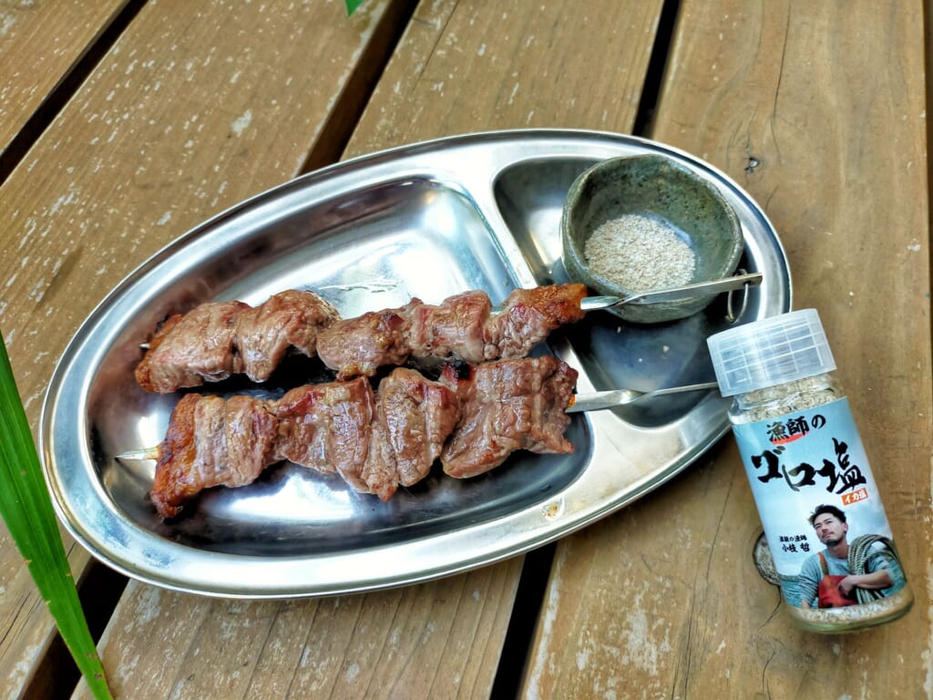 ラム肉とゴロ塩