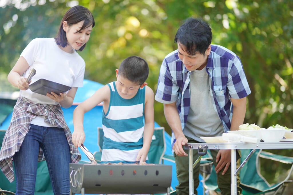 親子でのBBQ体験