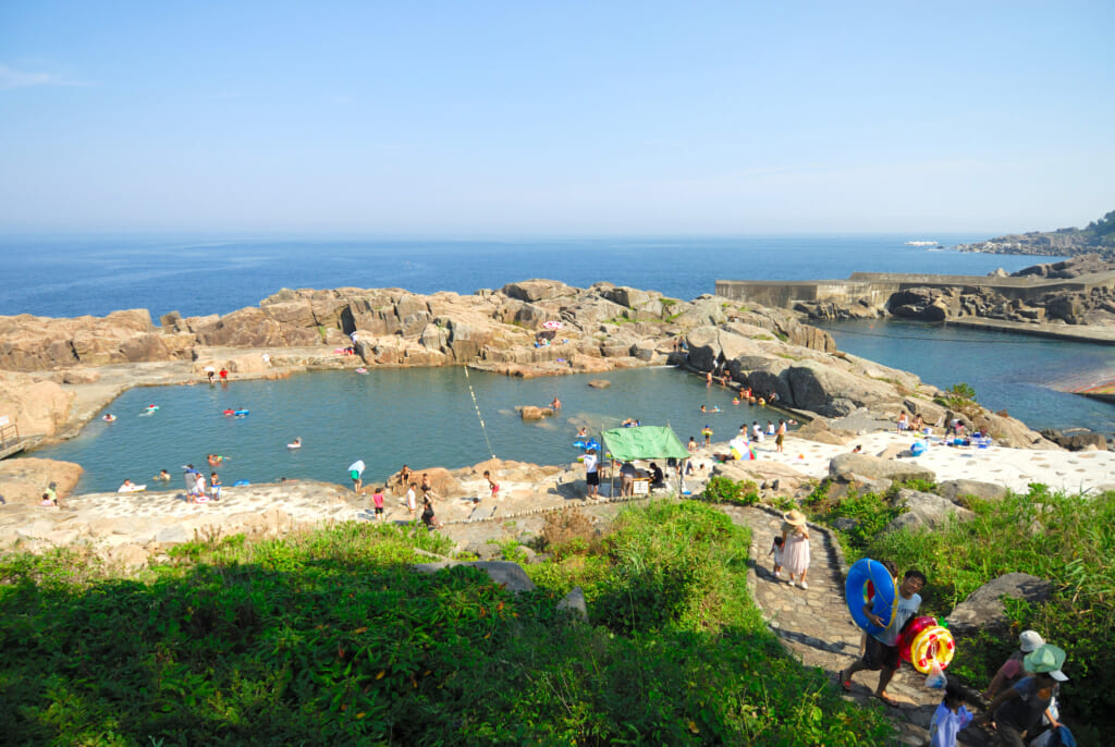 岩手県久慈市の北侍浜野営場