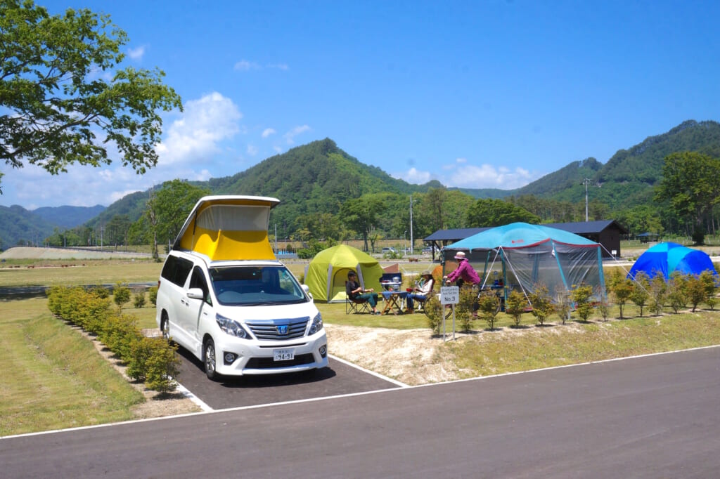 岩手県田野畑村の明戸キャンプ場