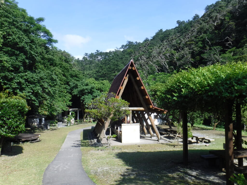 比地大滝キャンプ場の炊事場