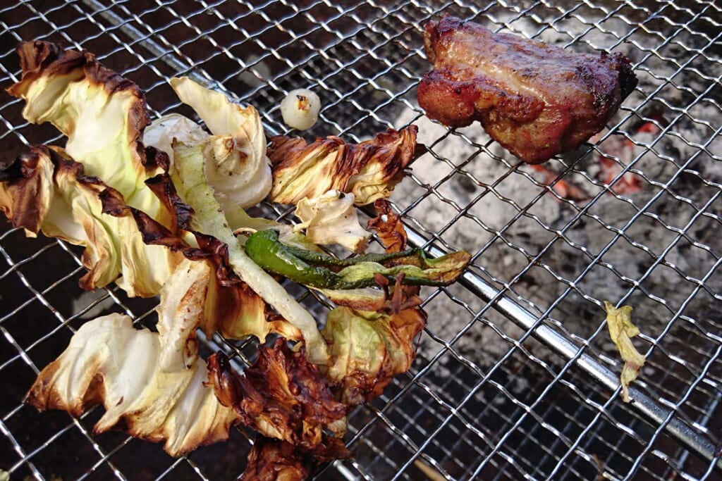 BBQの食べ残し