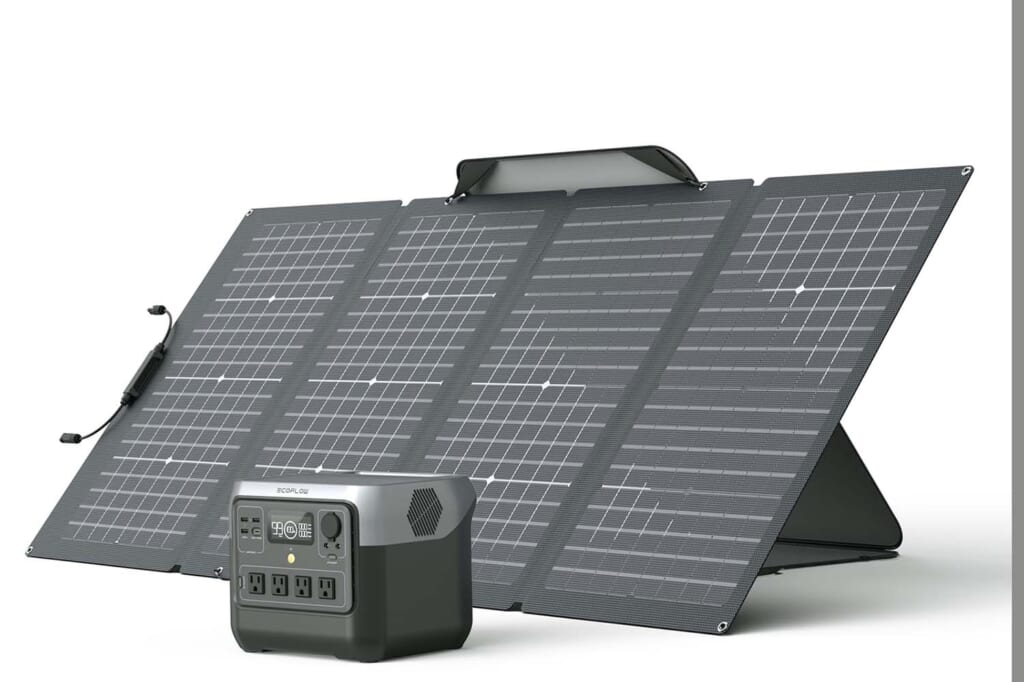 EcoFlowのRIVER 2 Pro＋両面受光型ソーラーパネル