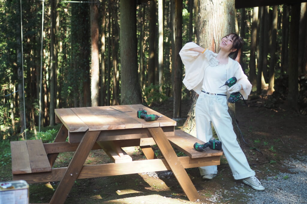 山梨県のグランピング「ミューの森」