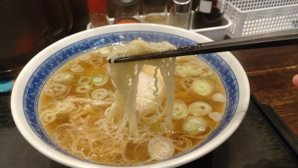 あっさり醤油味の釜石ラーメン