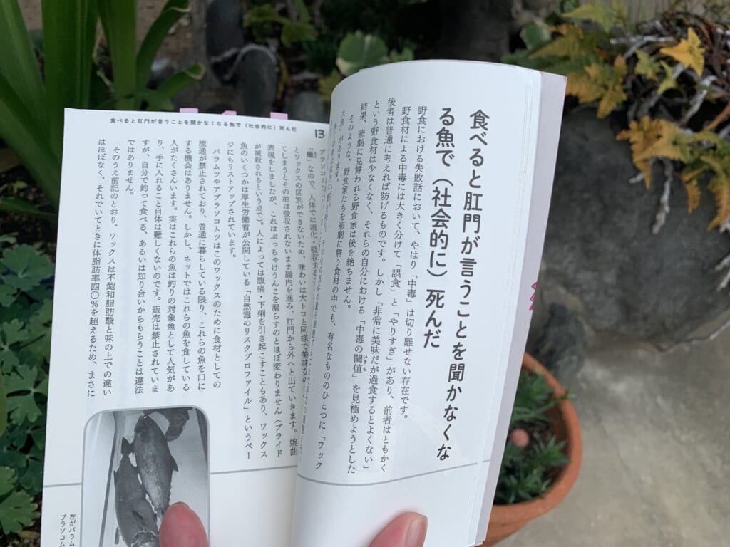 茸本朗氏の著書『野食ハンターの七転八倒日記』