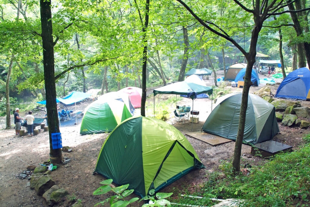 小滝沢キャンプ場のテントサイト