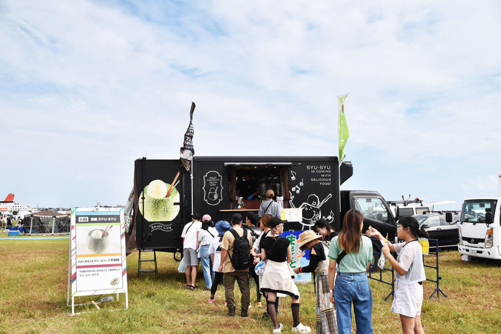 大洗海上花火大会 ふるさと納税フェスティバルのキッチンカー