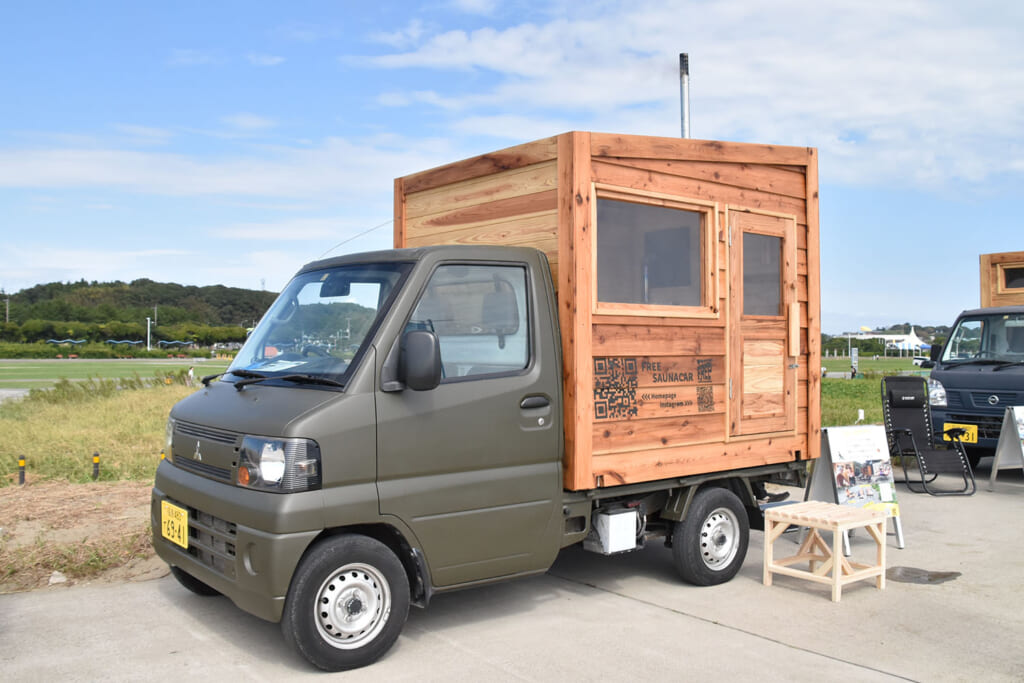 大洗海上花火大会 ふるさと納税フェスティバルのサウナカー