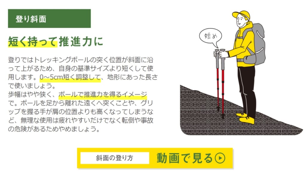 斜面の歩き方